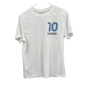 NEW Messi #10 Worldwide Legend White T-Shirt Men's Small